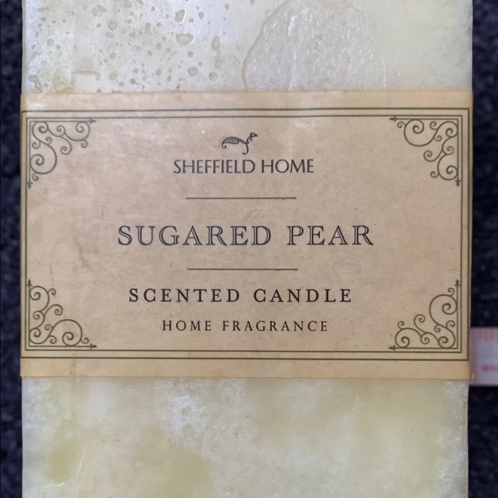 Sheffield Home Sugared Pear Square Candle